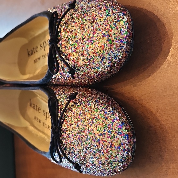 Kate Spade Honey glitter ballet flats rainbow - Picture 6 of 12